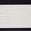 Several Hill, NX15NW 59, Ordnance Survey index card, page number 1, Recto