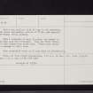 Mye Plantation, NX15SW 2, Ordnance Survey index card, page number 2, Verso