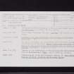 Mye Plantation, NX15SW 2, Ordnance Survey index card, Recto