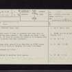 Barnshangan, NX16NE 3, Ordnance Survey index card, page number 1, Recto