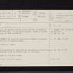 Craigbirnoch, NX16NE 17, Ordnance Survey index card, page number 1, Recto