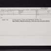 Craigbirnoch, NX16NE 66, Ordnance Survey index card, Recto