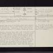 Mid Gleniron, NX16SE 14, Ordnance Survey index card, page number 1, Recto