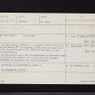 Craig Fell, NX16SE 28, Ordnance Survey index card, Recto