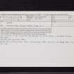 Balneil, NX16SE 33, Ordnance Survey index card, Recto