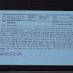 Dranigower, NX16SE 54, Ordnance Survey index card, Recto