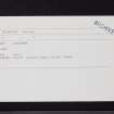 Dranigower, NX16SE 54, Ordnance Survey index card, Recto