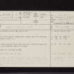 Glenterrow, NX16SW 10, Ordnance Survey index card, page number 1, Recto