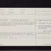 Cults Loch, NX16SW 14, Ordnance Survey index card, Recto