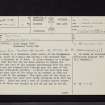 Cairn Kenny, NX17NE 1, Ordnance Survey index card, page number 1, Recto