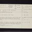White Cairn, Markdhu, NX17SE 1, Ordnance Survey index card, page number 1, Recto