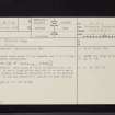Brockloch Cairn, NX17SW 1, Ordnance Survey index card, page number 1, Recto