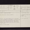 Claywarnies, NX17SW 2, Ordnance Survey index card, page number 1, Recto