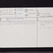 Drumanwherran, NX17SW 21, Ordnance Survey index card, page number 1, Recto