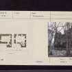 Pinwherry Castle, NX18NE 6, Ordnance Survey index card, page number 1, Recto