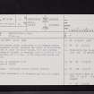 Knockdolian, NX18SW 5, Ordnance Survey index card, page number 1, Recto