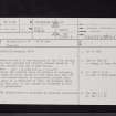 Glendoune House, NX19NE 1, Ordnance Survey index card, page number 1, Recto