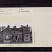 Glendoune House, NX19NE 1, Ordnance Survey index card, Recto