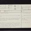 Corwall, NX24NE 6, Ordnance Survey index card, page number 1, Recto