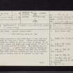 Dorman's Island, Whitefield Loch, NX25NW 21, Ordnance Survey index card, page number 1, Recto