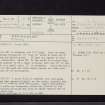 Craignarget, NX25SE 10, Ordnance Survey index card, page number 1, Recto