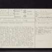 High Gillespie, NX25SE 17, Ordnance Survey index card, page number 1, Recto
