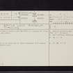 Castle Loch, Mochrum, NX25SE 18, Ordnance Survey index card, page number 1, Recto