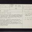 Culroy, NX25SW 5, Ordnance Survey index card, page number 1, Recto