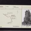 Sinniness Castle, NX25SW 6, Ordnance Survey index card, Recto