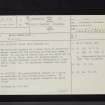 Arnsheen, NX27NE 2, Ordnance Survey index card, page number 1, Recto