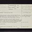 Balmalloch, NX28SE 1, Ordnance Survey index card, page number 1, Recto