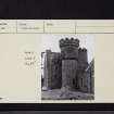 Penkill Castle, NX29NW 5, Ordnance Survey index card, page number 2, Verso