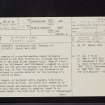 Kirkdominae, NX29SE 1, Ordnance Survey index card, page number 1, Recto
