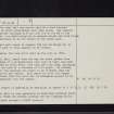 Kirkdominae, NX29SE 1, Ordnance Survey index card, page number 2, Verso