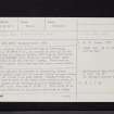 Longcastle, NX34NE 2, Ordnance Survey index card, page number 1, Recto