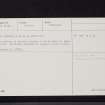 Longcastle, NX34NE 2, Ordnance Survey index card, page number 2, Verso