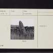 Carlin Stone, NX34NW 10, Ordnance Survey index card, Recto