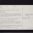 Monreith, Cross, NX34SE 3, Ordnance Survey index card, page number 2, Verso