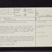 Boreland, NX35NE 3, Ordnance Survey index card, page number 1, Recto