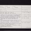 Crouse, NX35NE 8, Ordnance Survey index card, Recto