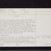 Torhousekie, NX35NE 13, Ordnance Survey index card, page number 2, Verso