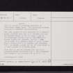 Torhousekie, NX35NE 13, Ordnance Survey index card, page number 3, Recto