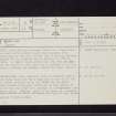 Barclye, NX36NE 8, Ordnance Survey index card, page number 1, Recto