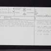 Barnkirk, NX36NE 10, Ordnance Survey index card, page number 1, Recto