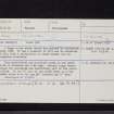Cairn Wood, Barskeoch, NX36SE 1, Ordnance Survey index card, Recto