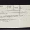 Shennanton, NX36SW 1, Ordnance Survey index card, page number 1, Recto
