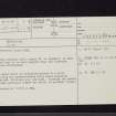Barhoise, NX36SW 3, Ordnance Survey index card, page number 1, Recto