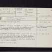 Caldons, Glentrool, Covenanter's Grave, NX37NE 4, Ordnance Survey index card, page number 1, Recto