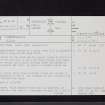 Tarfessock, NX38NE 1, Ordnance Survey index card, page number 1, Recto