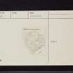 sheuchan's Cairn', Highlandman's Rig, NX38SW 1, Ordnance Survey index card, Recto